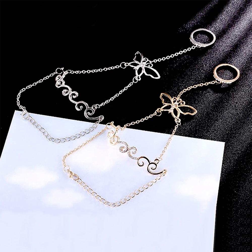 Beach Engrave Leather For Words Best Friend Boy Girl And Charms Customize Bead Gold Bracelets With Ring Attached