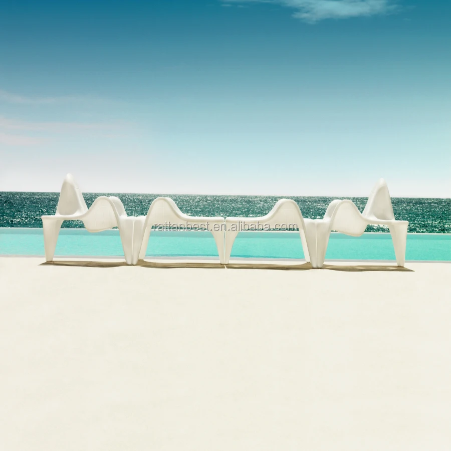 F3 polyethylene sun chaise fiberglass outdoor lounge beach hotel