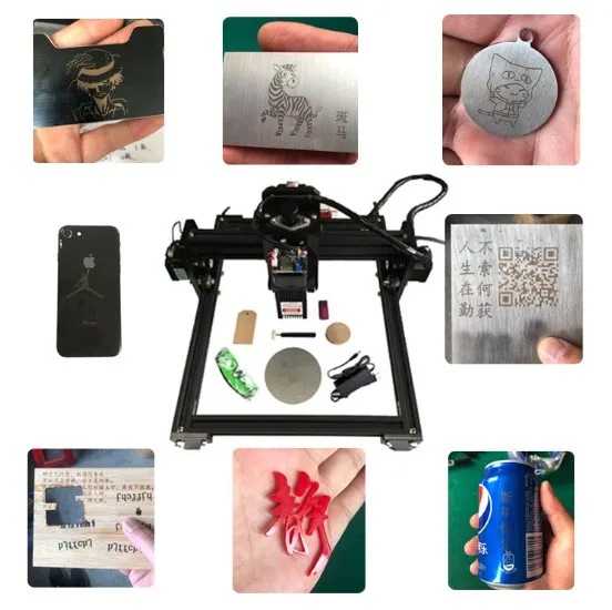 Tuopuke 15w portable 3d laser engraving machine mini co2 laser engraving machine oxidized metal