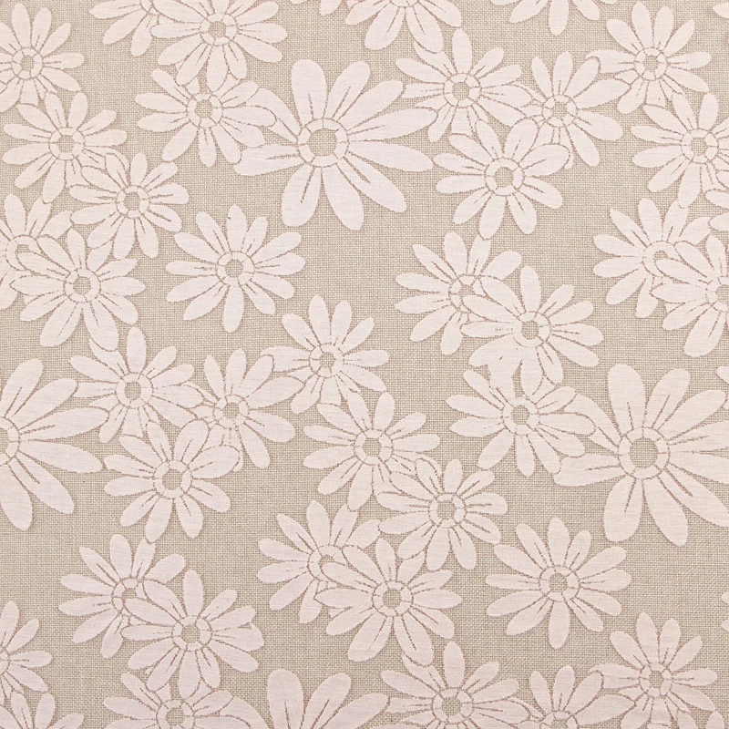 
Wholesale cheap fashion light transparent flowers pink burnt fabric for women 