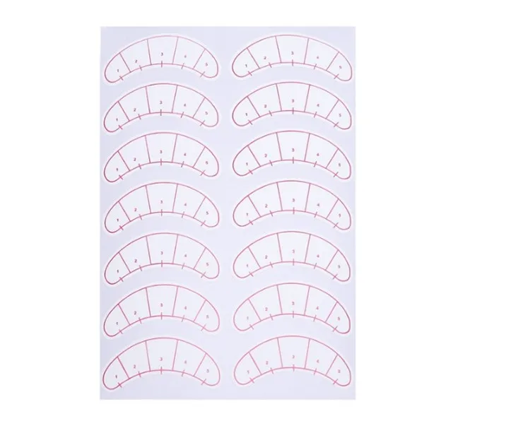 
Hot 70pairs/pack 3D Eyelash Under Eye Pads Lash Eyelash Extension Practice Sticker for Eyelash Extension 