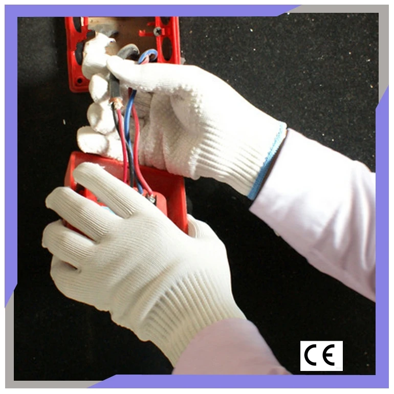 Nylon Lined Rubber Gloves For Industrial Use