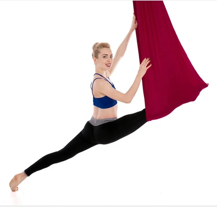 Aerial Yoga Hammock - Premium Yoga Hanging Sling Aerial Pilates Nylon Fabric Antigravity Flying Yoga