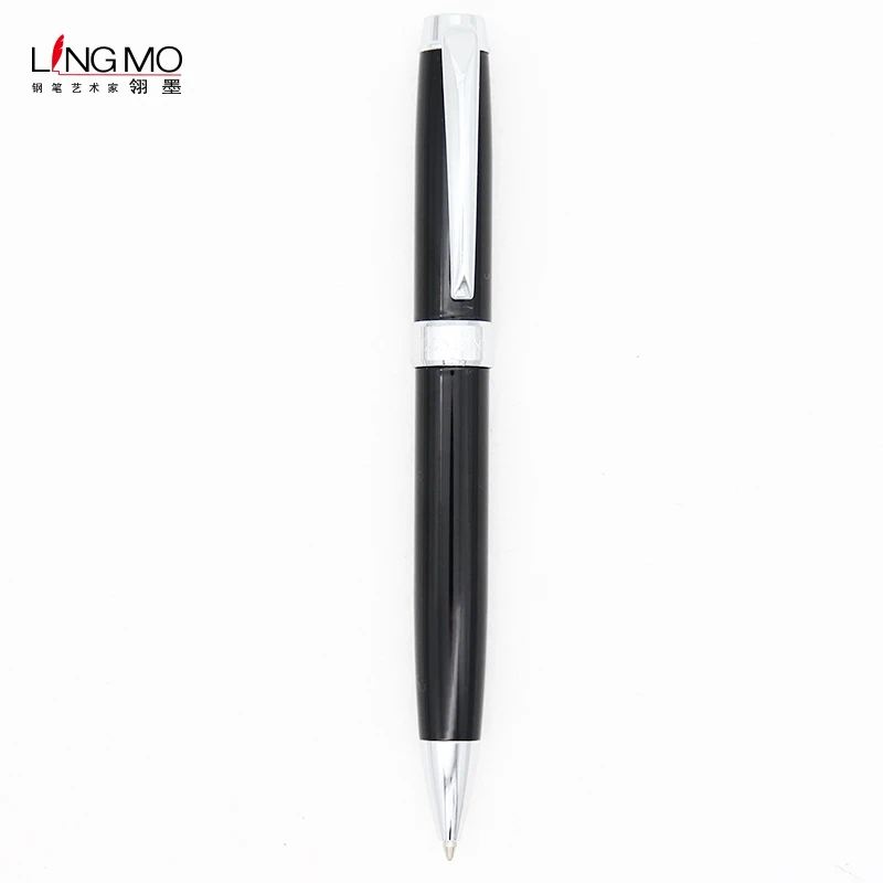Shanghai Lingmo High Quality Design Ballpoint Pen OEM Logo Luxury Metal Ball Pen for Gift