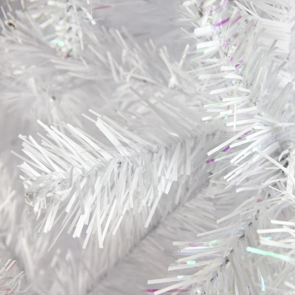 
6 ft. Glimmer Iridescent Spruce Unlit Christmas Tree White Christmas tree 