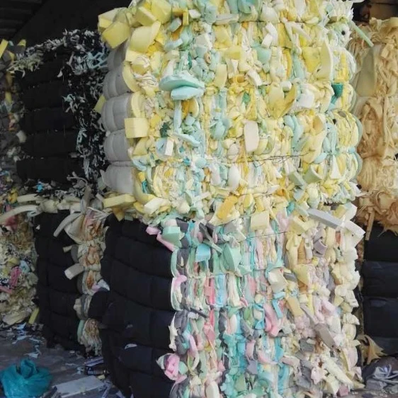 Cheap and fine polyurethane foam scrap in bales for household filler