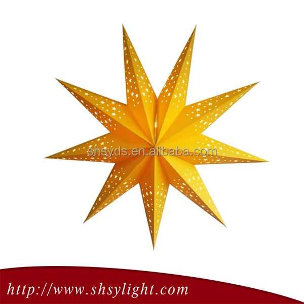 India Style  Christmas  Decoration Purple Paper Star Hanging Lanterns Ceiling Light