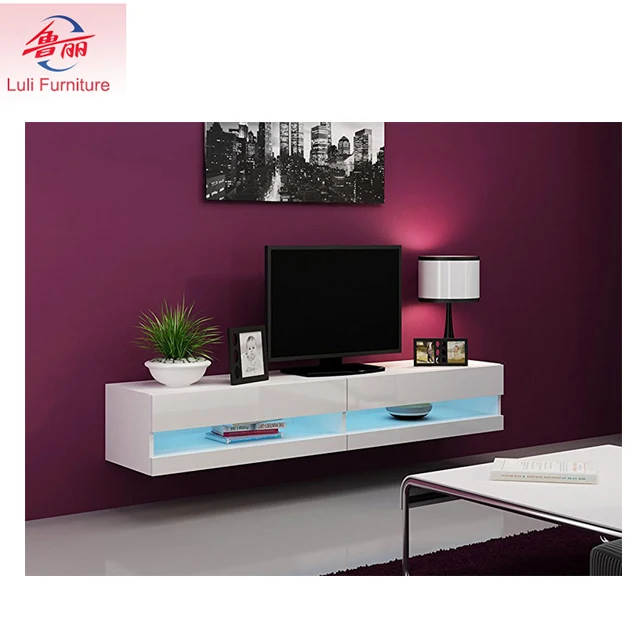 high gloss led tv wall cabinet furniture