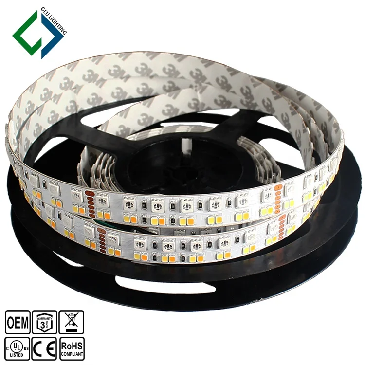 U L listed 5 colors RGB CW WW cinema led strip, high cri Ra95 RGB CCT led strip