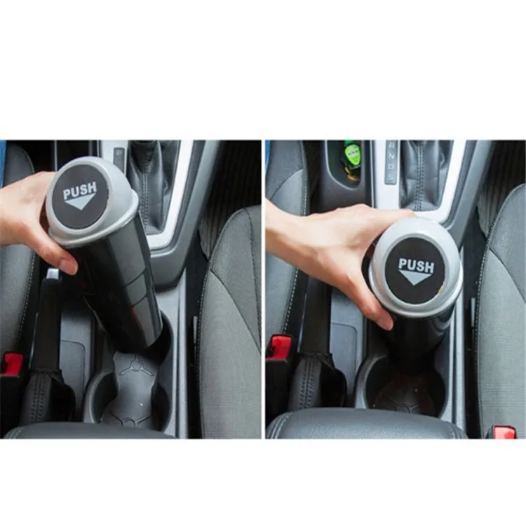 
mini car plastic trash bin with lid the garbage can for the car Plastic Garbage box for car 