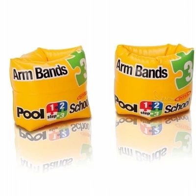Custom brand logo pvc swimming arm band inflatable arm float