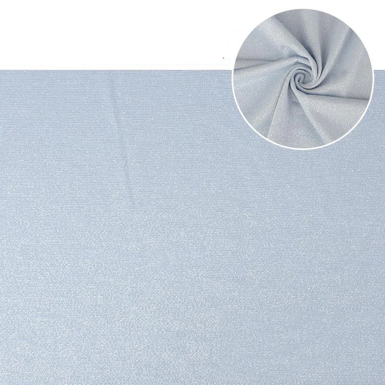 Wholesale textiles glitter rayon spandex single jersey lurex knitting fabric