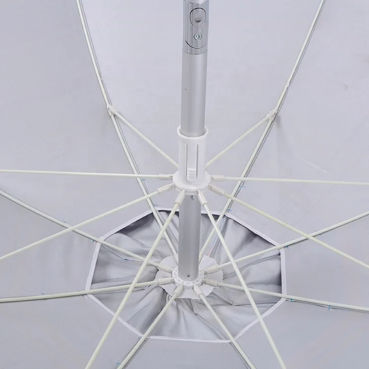 Custom Factory UV resistant zinc tilt folding sun outdoor beach umbrella with top vented