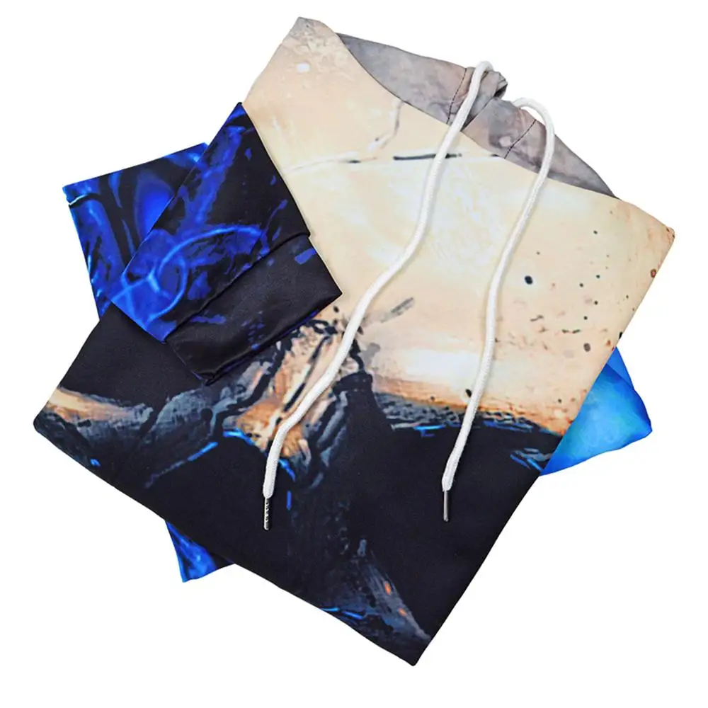 
Factory Direct Wholesale Custom 3D Printing Long Sleeve Design Hooede Sweatshirt 