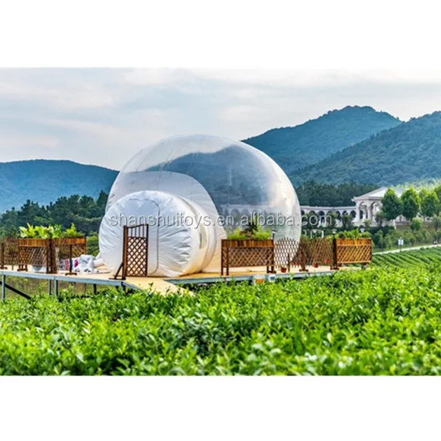 Outdoor igloo dome bubble tent / Inflatable Transparent Bubble House/ Inflatable Hotel Lodge Tent for sale