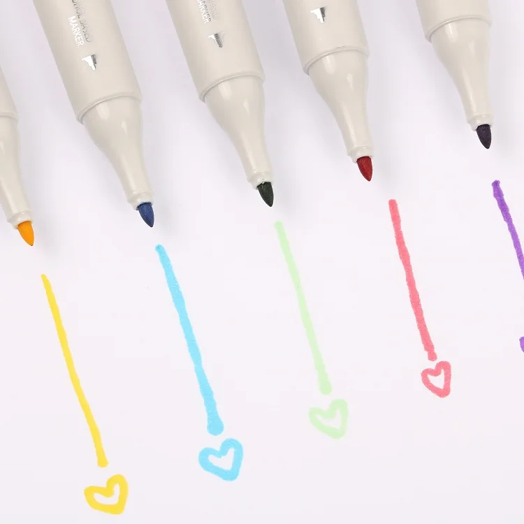 Professional Art Markers Set Double-headed Alcohol-based Markers Pen for School