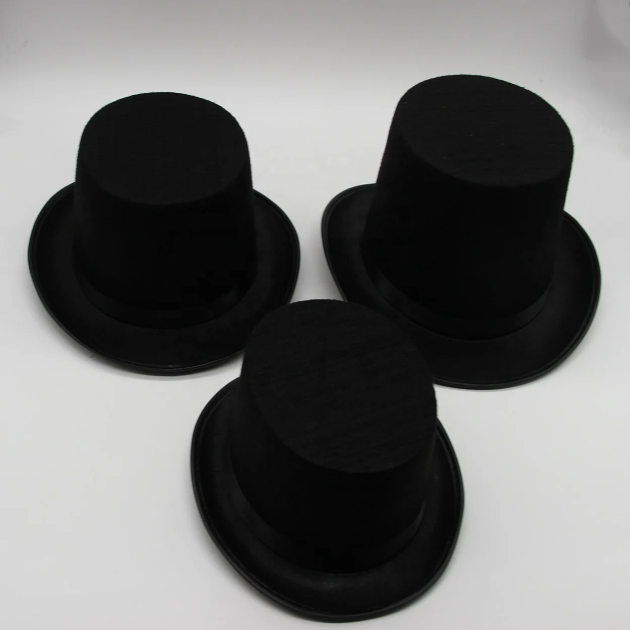 factory supply promotional black holiday party show hat Lincoln top hat with band
