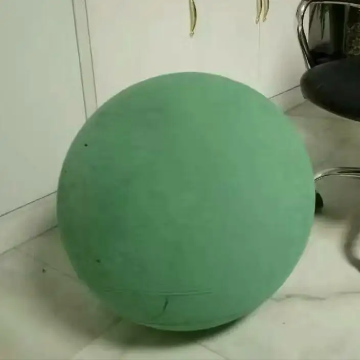 15-50cm green wet floral foam round sphere balls for floral arrangement