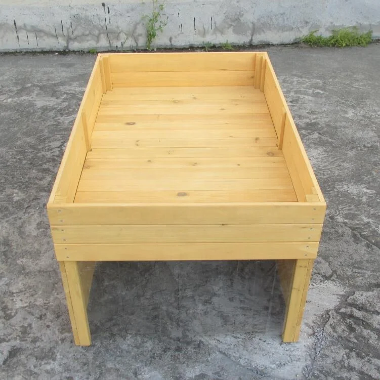 Hight-quality wooden lawn mower robot garage shelter flower pot