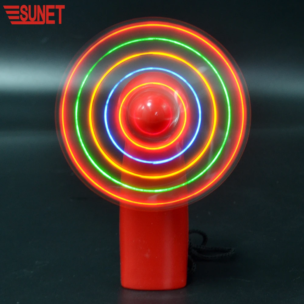SUNJET F033 New Products Mini Portable Handy Led Custom Message Battery Fan, Led Display Handheld Mini Electric Fan