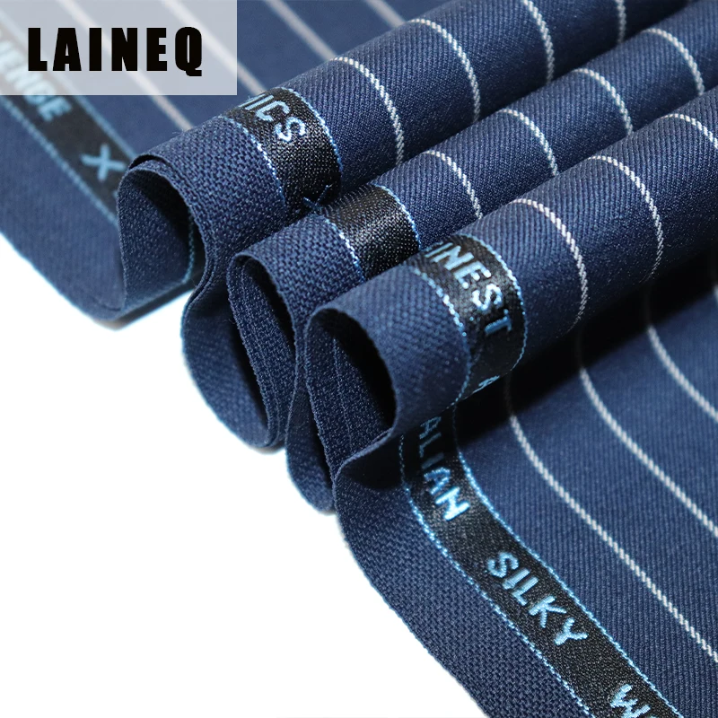 sheep wool stripe suiting fabric western formal wear for men