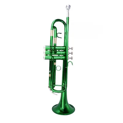 
High Grade Professional Musical Instruments Colorful Trumpet Bb Key Brass For Wholesale 