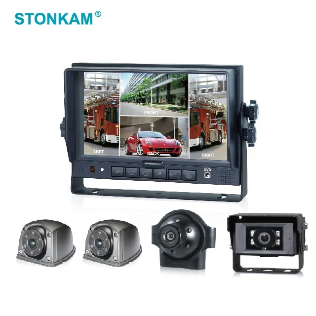 
7 Inch Digital LCD Quad car rearview monitor with Touch screen 