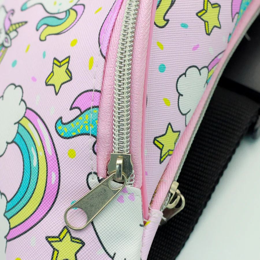 2019 Fashion Unicorn Waist Bag Sublimation Kids Fanny Pack Custom Pattern