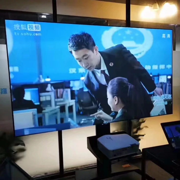 4 К к черный, белый цвет Lenticular технология фиксированной рамки проекции проектор экран анти свет CLR