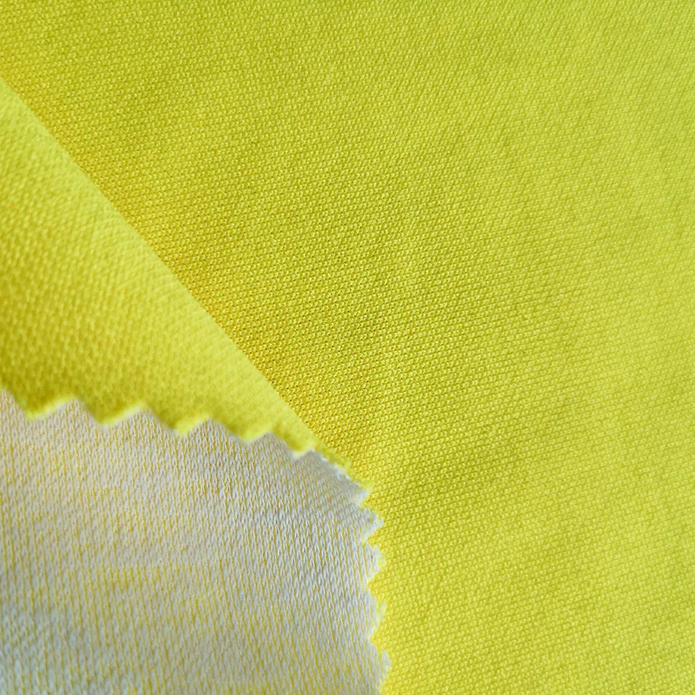 
manufacturer cheap eco friendly CVC 45/55 plaid weft knitting polyester cotton fabric for warm fit sports apparel hoodies KW494 