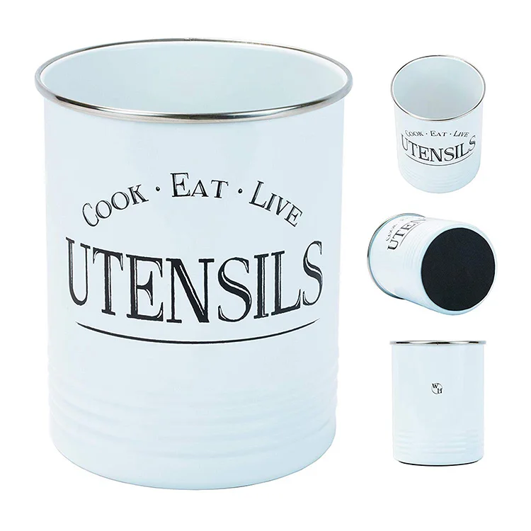 Держатель для кухонной утвари, Декор для дома, мягкая подставка премиум-класса, белая Посуда Caddy от Walford, Домашний Органайзер для посуды