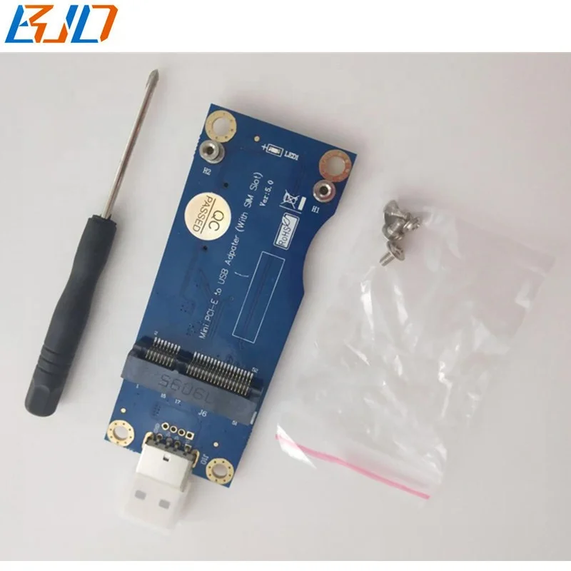 Mini PCI-E 52Pin к USB 2,0 адаптер карты со слотом для SIM-карты VER 5,0 для GSM GPRS GPS 3G 4G LTE модемный модуль в наличии