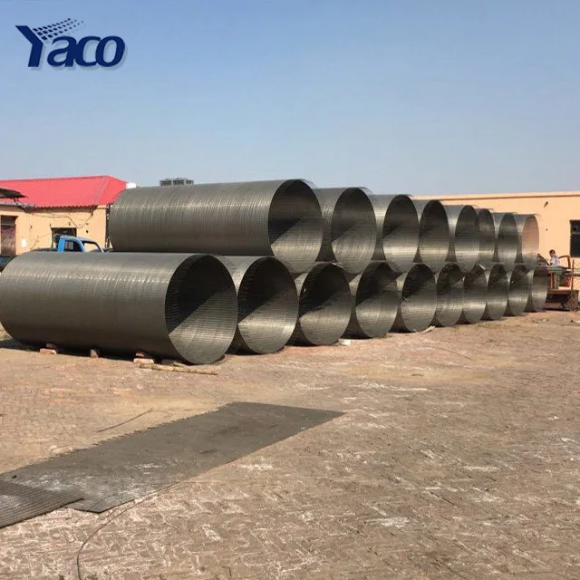 0.25mm 0.5mm Slot Sieve Bend Screens Vee-Wire Wedge Wire Rotary Screens