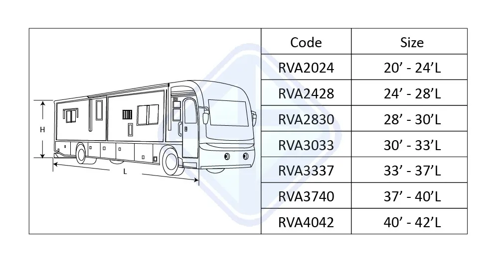 Чехол для автофургона класса А от китайского производителя, подходит для наружной защиты автодома 24-28 дюймов
