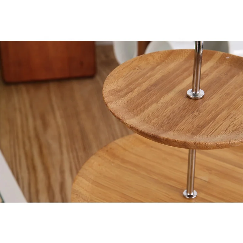 luxury rectangle three tier suspended wooden wholesale wedding cake stand fittings large 3 layer 3 tier afternoon tea cake stand