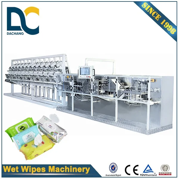 Machinery Hardware Application and New Condition full auto-interfolding & packing wet wipes machine price