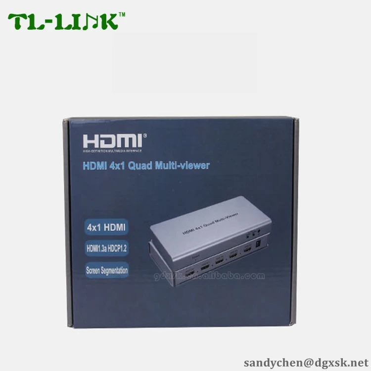 1080 P 4 in1HDMI коммутатор 4 вход 1 HDMI 4x1 hdmi quad multiviewer