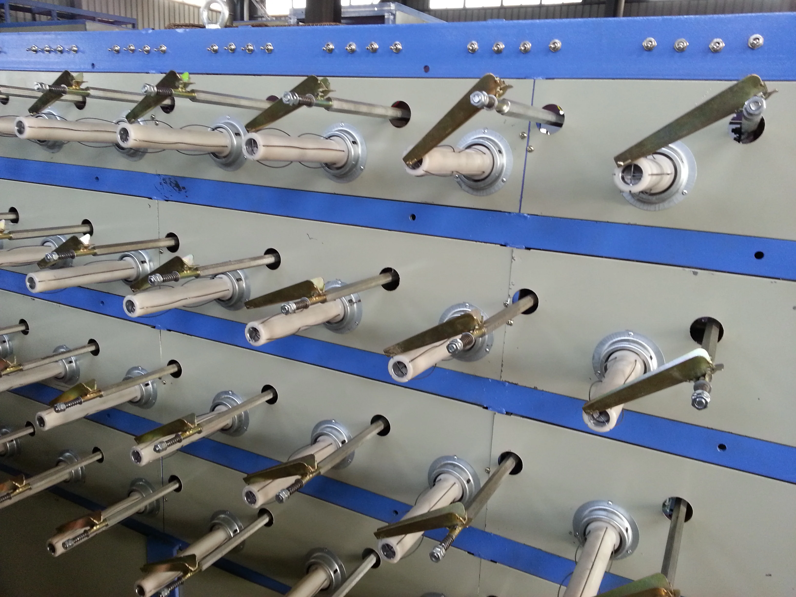 Cam type automatic bobbin winding machine for pp pe flat yarn