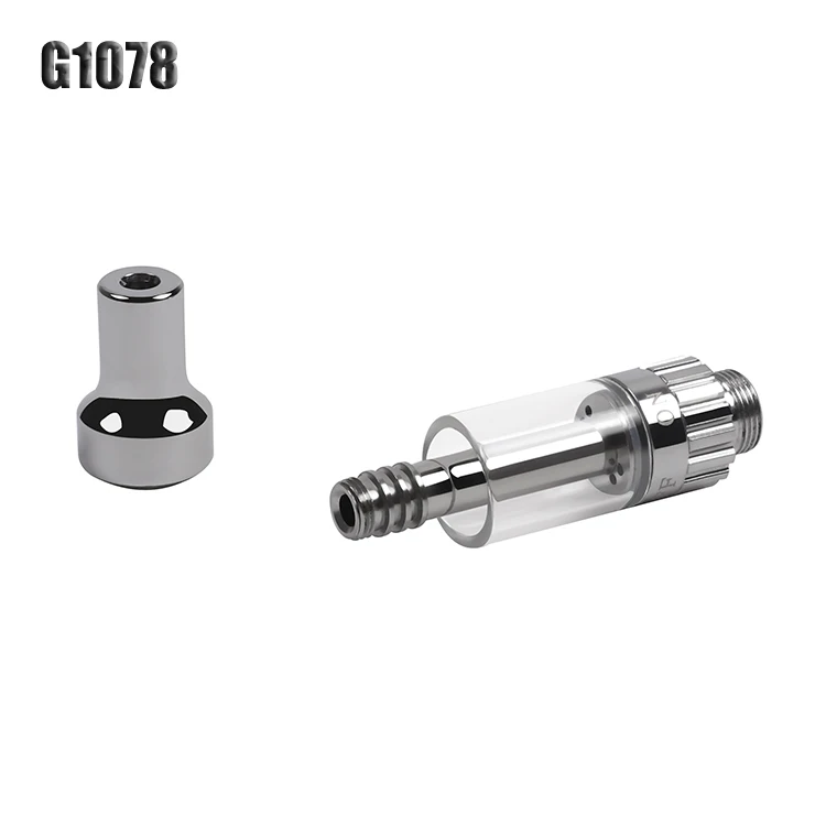 
Big vapor refillable glass tube leakproof 510 thread thick oil cbd tank 1 ml vape cartridge pens 