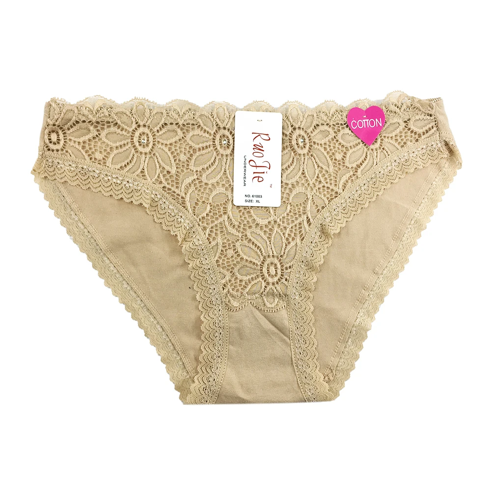 
Latest design women panties young girl wearing lace flower breathable women panties 