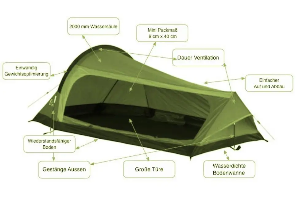Bivy-style three-season  best 2 person backpacking tent for hunting  camping