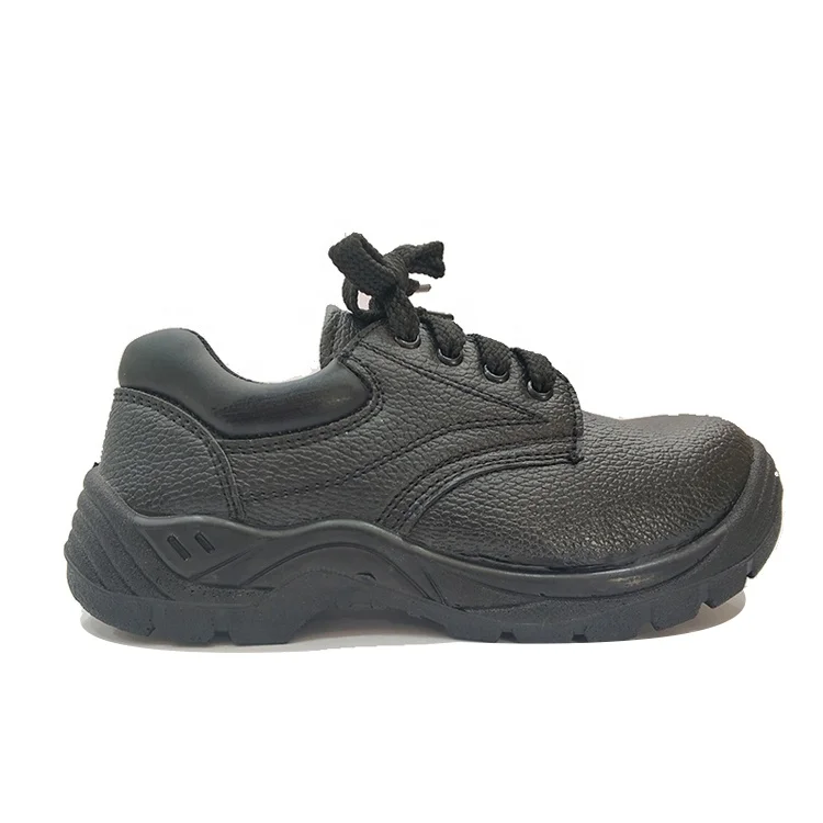 
black leather industrial steel safety shoes 