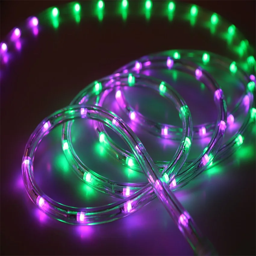 Уличная Праздничная Рождественская декоративная двухпроводная светодиодная веревка