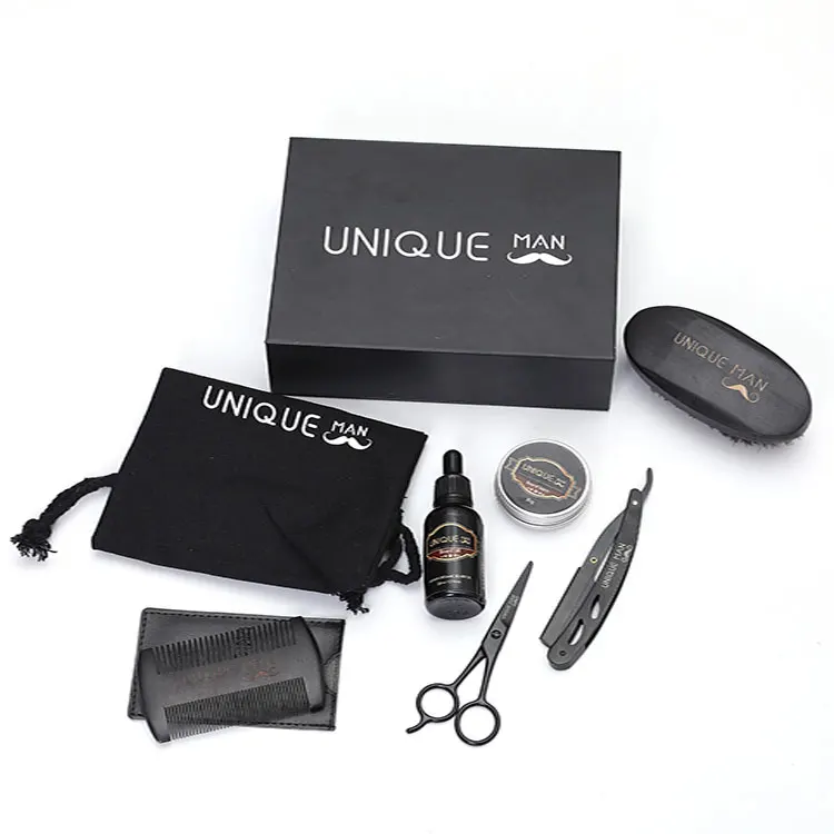 Распродажа Amazon, набор расчесок и кистей для бороды, мужское масло для бороды, деревянный набор для ухода за бородой