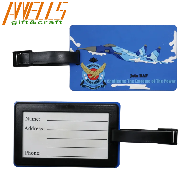 PVC Travel Luggage Bag Tag Plastic Suitcase Baggage Office Name Address ID Label