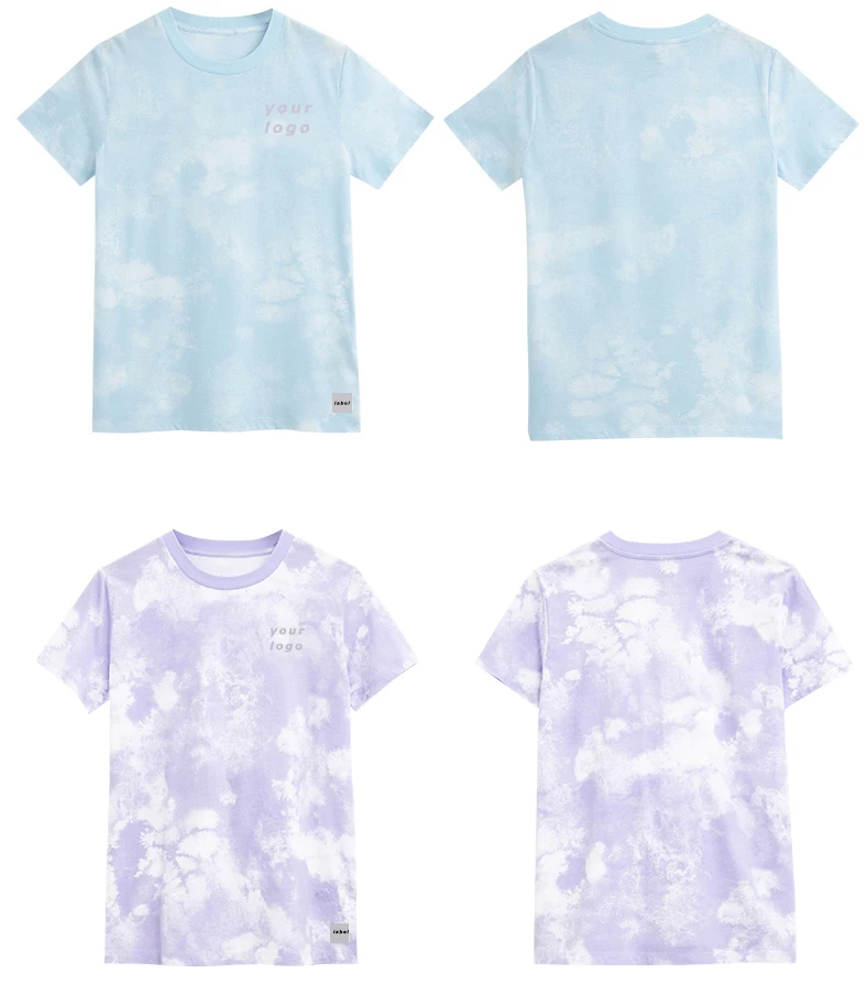 Пользовательский фирменный модный дизайн 100% хлопок мужские футболки оптом tye dye Графические футболки для мужчин