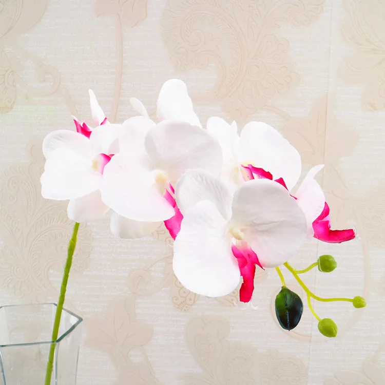 
high quality new style silk flower butterfly orchid artificial flower on home living room decoration 