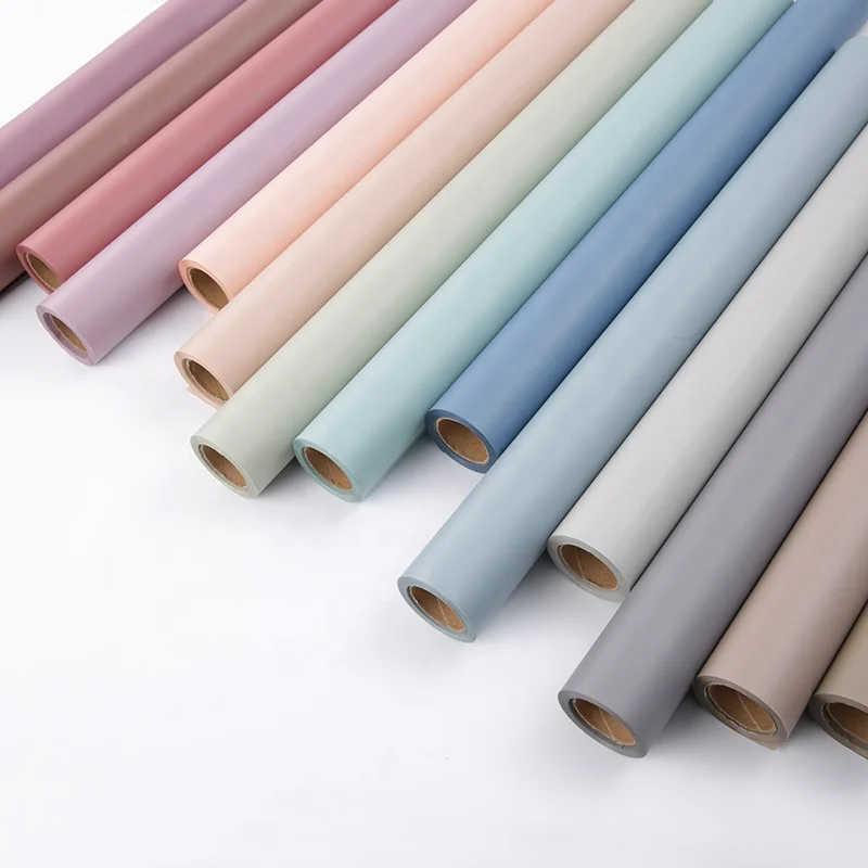 М 60 см * 20 м украшения свежий вырезать цветы упаковка сплошной цвет рулон оберточной бумаги