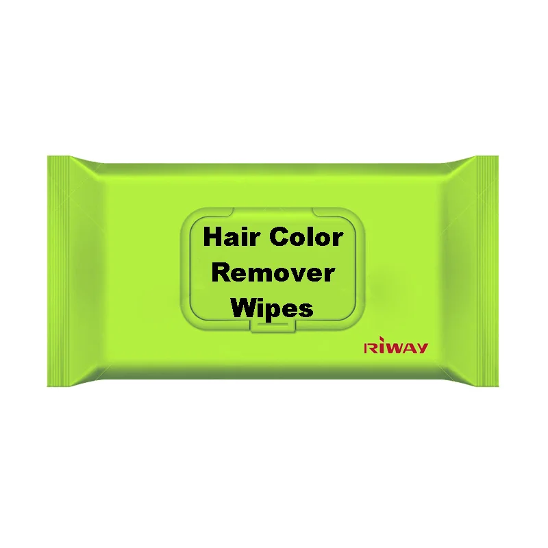 Disposable hair color remover wipes