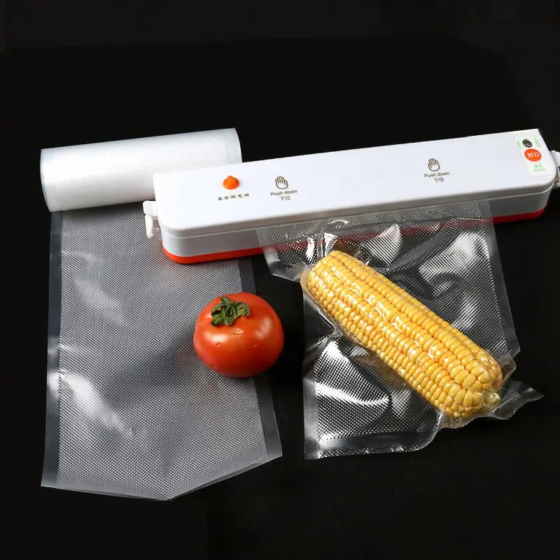 Необычные дизайн ламинированные текстурированные биоразлагаемые камеры эко Еда Вакуумный упаковщик мешок